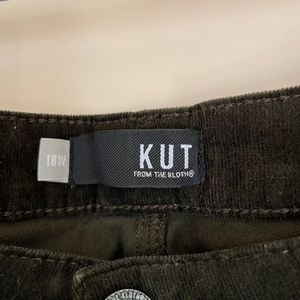 But from the Kloth deep green velveteen jeans women's plus size 18